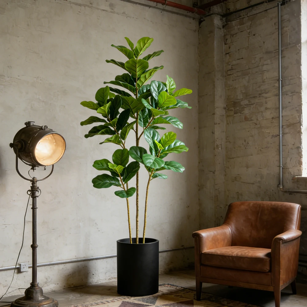 64/122cm Artificial Fiddle Fig - Ficus Lyrata Tree 评论和价格