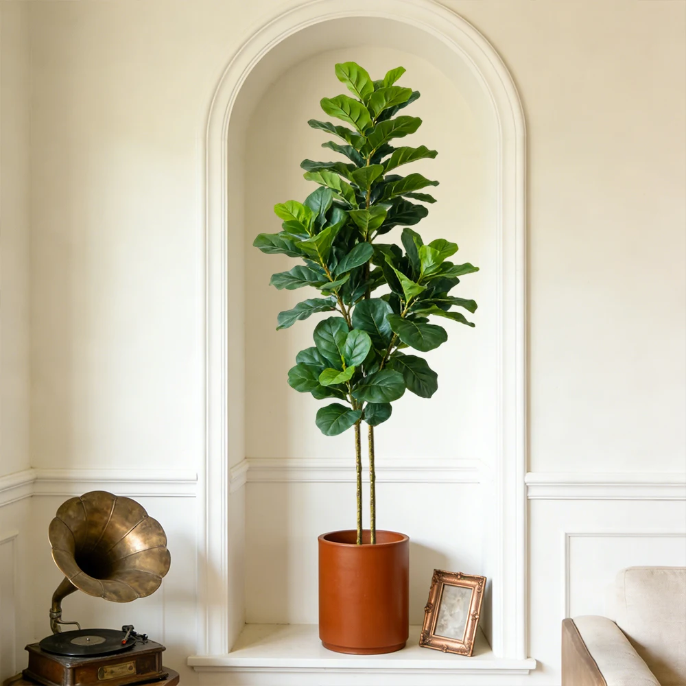 64/122cm Artificial Fiddle Fig - Ficus Lyrata Tree 评论和价格