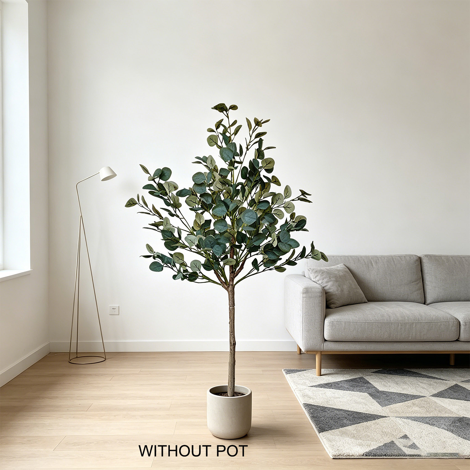 140cm Artificial Eucalyptus Pl - Ficus Lyrata Tree 评论和价格