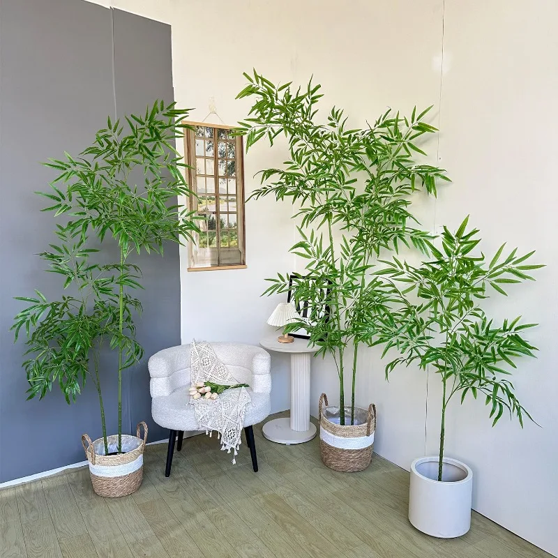 Artificial Bamboo Large Green  - Ficus Lyrata Tree 评论和价格